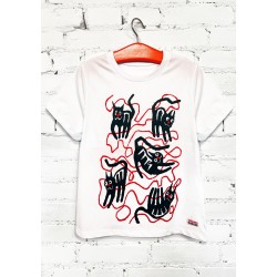 T-shirt: Cats and string